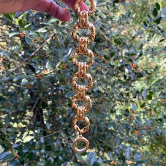 VTG GIVENCHY Gold Tone Link Bracelet - Picture 7 of 8